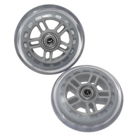 RAZOR USA Razor 134932-CL Set Of Two 98MM Replacement Wheels For Razor A And A2 Kick Scooter - Clear 134932-CL